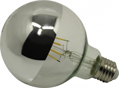 Smartbuy <SBL-G95ChromeArt-7-30K-E27> (E27, 420 люмен, 3000К, 7Вт, 220-240В)