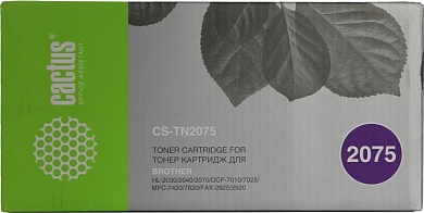 Картридж Cactus CS-TN2075 для Brother HL-2030/2040/2070, DCP-7010/7025, MFC-7420/7820