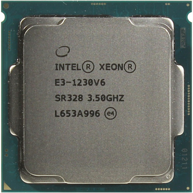 CPU Intel Xeon E3-1230 V6    3.5 GHz/4core/1+8Mb/72W/8 GT/s LGA1151