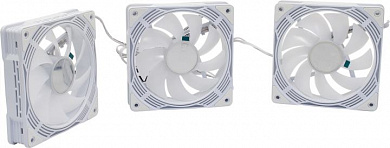 GameMax KF300 WH (4пин, 120x120x25mm 3шт, 31.21дБ, 800-1600об/мин)