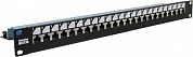 Patch Panel 19" 1U FTP 24 port  кат.6 Hyperline <PP3-19-24-8P8C-C6-SH-110D> (dual IDC)