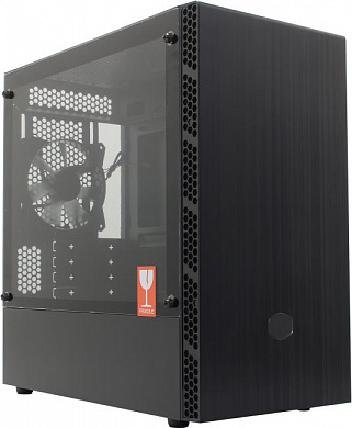 Minitower Cooler Master <MCB-B400L-KGNN-S00> Masterbox MB400L Black&Black MicroATX Без БП, с окном