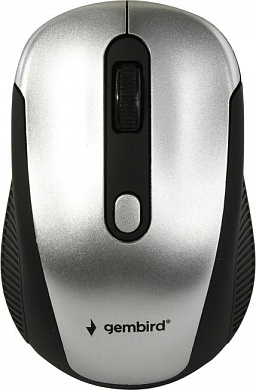 Gembird Wireless Optical Mouse <MUSW-420-4 Silver> (RTL) USB 4btn+Roll