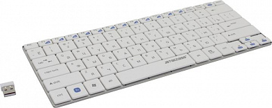 Клавиатура JETACCESS Slim Line K7 W White <USB> 82КЛ, беспроводная