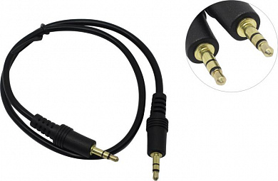 Exegate <EX-CCA-404-0.5>  Кабель Jack3.5-M --> Jack3.5-M 0.5м <EX284941RUS>