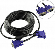 KS-is <KS-456-10> Кабель монитор - SVGA card (15M -15M) 10м 2 фильтра