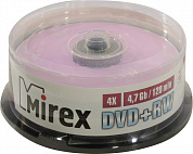 DVD+RW Disc Mirex  4.7Gb  4x  <уп. 25 шт> на шпинделе <202592>