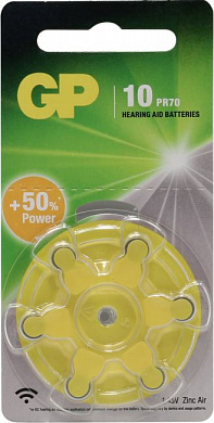 GP ZA10F-6 (Zinc-Air, 1.45V) <уп. 6 шт>