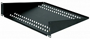 Полка фронтальная <TLK-SHFR-400-BK> 19", 2U, Г400 мм, чёрная