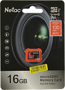 Netac <NT02P500PRO-016G-S> microSDXC Memory Card 16Gb UHS-I U1