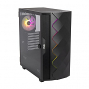 Корпус Hiper DCB черный без БП ATX 5x120mm 5x140mm 1xUSB2.0 1xUSB3.0 audio bott PSU