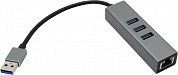 KS-is <KS-405> USB3.0 Hub  3 port, LAN, подкл. USB