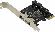 Espada <PCIeUSB2-2> (OEM) PCI-Ex1, USB3.0, 2 port-ext, USB20pin