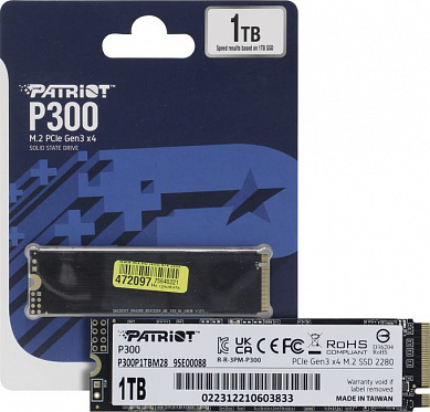 SSD 1 Tb M.2 2280 M Patriot P300 <P300P1TBM28>