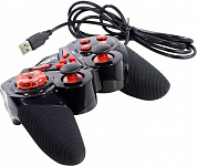 Геймпад Dialog Action <GP-A13 Black-Red> (Vibration, 12кн, 8 поз.перекл, 2 мини-джойстика, USB)
