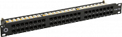 Patch Panel 19" 1U UTP 48 port кат.5e 5bites <PPU55-06>разъём KRONE&110 (dual IDC)