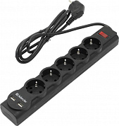 Сетевой фильтр Defender DFS 751 <1.8м> (5 розеток, 2xUSB) <99751>