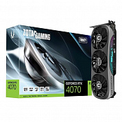 ZT-D40700D-10P Видеокарта Zotac RTX4070 Trinity 12GB GDDR6X 192bit 3xDP HDMI 3FAN Premium Pack