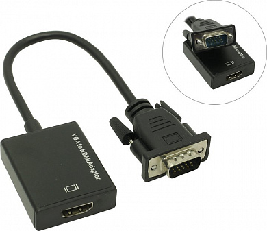Espada <HCV0201> VGA to HDMI Converter (VGA(15M)+Jack3.5-->HDMI 19F)