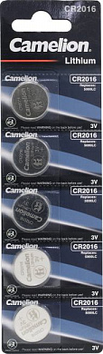 Camelion CR2016-5 (Li, 3V) <уп. 5 шт>