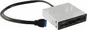 ExeGate <CR-611U3> 3.5" Internal USB3.0 CF/xD/SD/MMC/microSD/M2/MS/Duo Reader/Writer+1-portUSB3.0 <EX293028RUS>