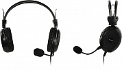 Наушники с микрофоном A4Tech HU-30 Black (шнур 2м, USB, с регулятором громкости)
