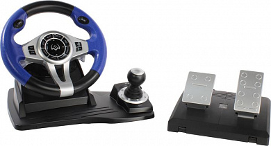 Руль SVEN GC-W600 <Black> (Vibration, рулевое колесо, педали, рычаг КПП, 14кн, USB)