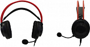 Наушники с микрофоном Bloody G200S Black-Red (USB, шнур 2м, с регулятором громкости)