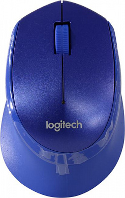 Logitech M330 Silent Plus Blue Wireless Mouse <910-004925> (RTL) USB 3btn+Roll