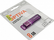 Qumo Optiva <QM8GUD-OP1-Violet> USB2.0 Flash Drive 8Gb (RTL)