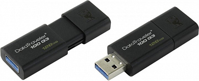 Kingston DataTraveler 100 G3 <DT100G3/128GB> USB3.0 Flash Drive 128Gb (RTL)
