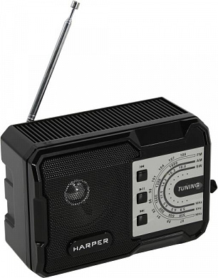 HARPER <HRS-440> Радиоприёмник (FM/AM/SW, MP3, microSD, USB, BT)