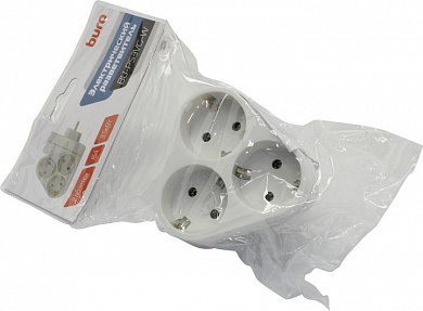 Сетевой разветвитель Buro BU-PS3VG-W  (3 розетки)
