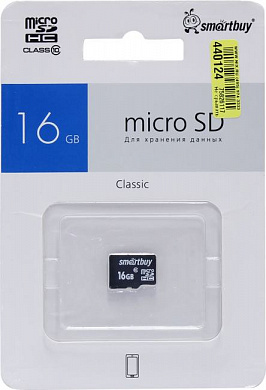 SmartBuy <SB16GBSDCL10-00LE> microSDHC 16Gb Class10
