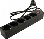 Сетевой фильтр SVEN SF-05E Black <1м> (5 розеток) <021764>