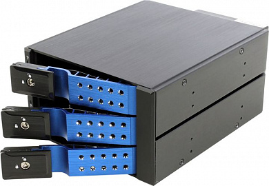 Procase <T3-203SATA3(-BL)> HotSwap корзина 3xSATA/SAS 3.5”