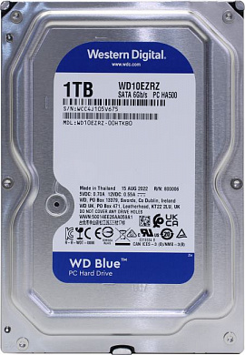 HDD 1 Tb SATA 6Gb/s Western Digital Blue <WD10EZRZ> 3.5" 5400rpm 64Mb