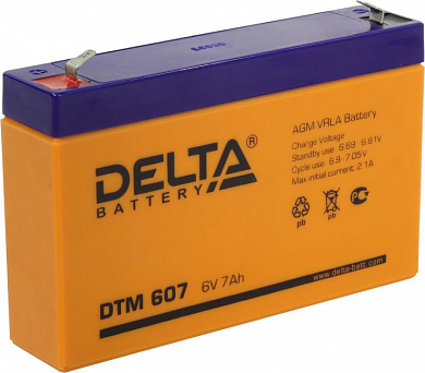 Аккумулятор Delta DTM 607 (6V, 7Ah) для UPS