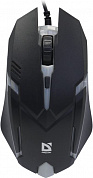 Defender Optical Mouse Cyber <MB-560L Black> (RTL) USB 3btn+Roll <52560>