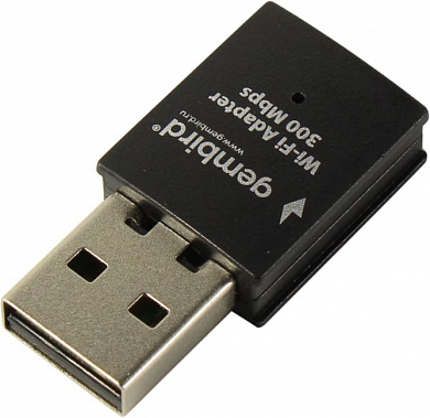 Gembird <WNP-UA-005> USB2.0 Wi-Fi Adapter (802.11b/g/n, 300Mbps)