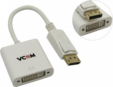 VCOM <CG602-0.15м> Кабель-переходник DisplayPort (M) -> DVI (F) 0.15м