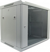 5bites <TC6401-09G> Шкаф настенный телекоммуникационный серый 9U 600x450, дверь стекло-металл