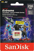 SanDisk Extreme <SDSQXAV-256G-GN6GN> microSDXC Memory Card 256Gb UHS-I U3 V30 A2