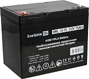 Аккумулятор ExeGate HRL 12-75 (12V, 75Ah) для UPS <EX285653RUS>