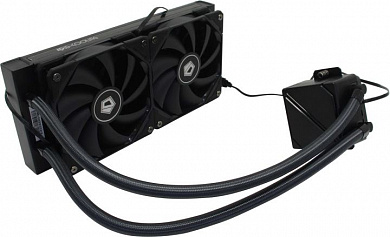 ID-Cooling <ID-CPU-DASHFLOW240-BASIC-BLACK> (4пин,115x/1200/1700/2066/AM4/AM5,15.2-35.2дБ,700-1800об/мин)