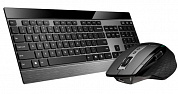 Клавиатура + мышь Rapoo 9900M BLACK клав:черный мышь:черный USB беспроводная Bluetooth/Радио slim (19354)
