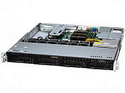 SYS-511R-M. Supermicro SuperServer 1U 511R-M 1xE-2436/ 1x32Gb/  1xD3 S4520 480GB SATA/ 2x600W/ 1st config/ SFT-DCMS-Sin