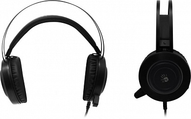 Наушники с микрофоном Bloody G521 Black (7.1, шнур 2.3м, USB, с регулятором громкости)