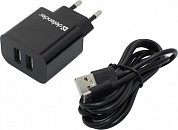 Defender UPC-21 <83581> Зарядное устройство USB (Вых.DC5V, 2xUSB 10.5W, кабель microUSB)