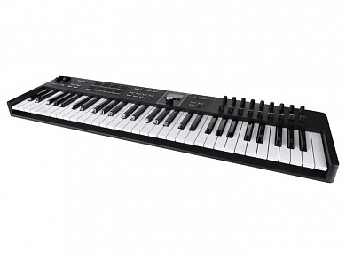 MIDI клавиатура [231532] Arturia [KeyLab Essential 61 mk3 Black] 61 клавиша, LCD дисплей, 9 энкодеров, 8 пэдов, 9 фейде